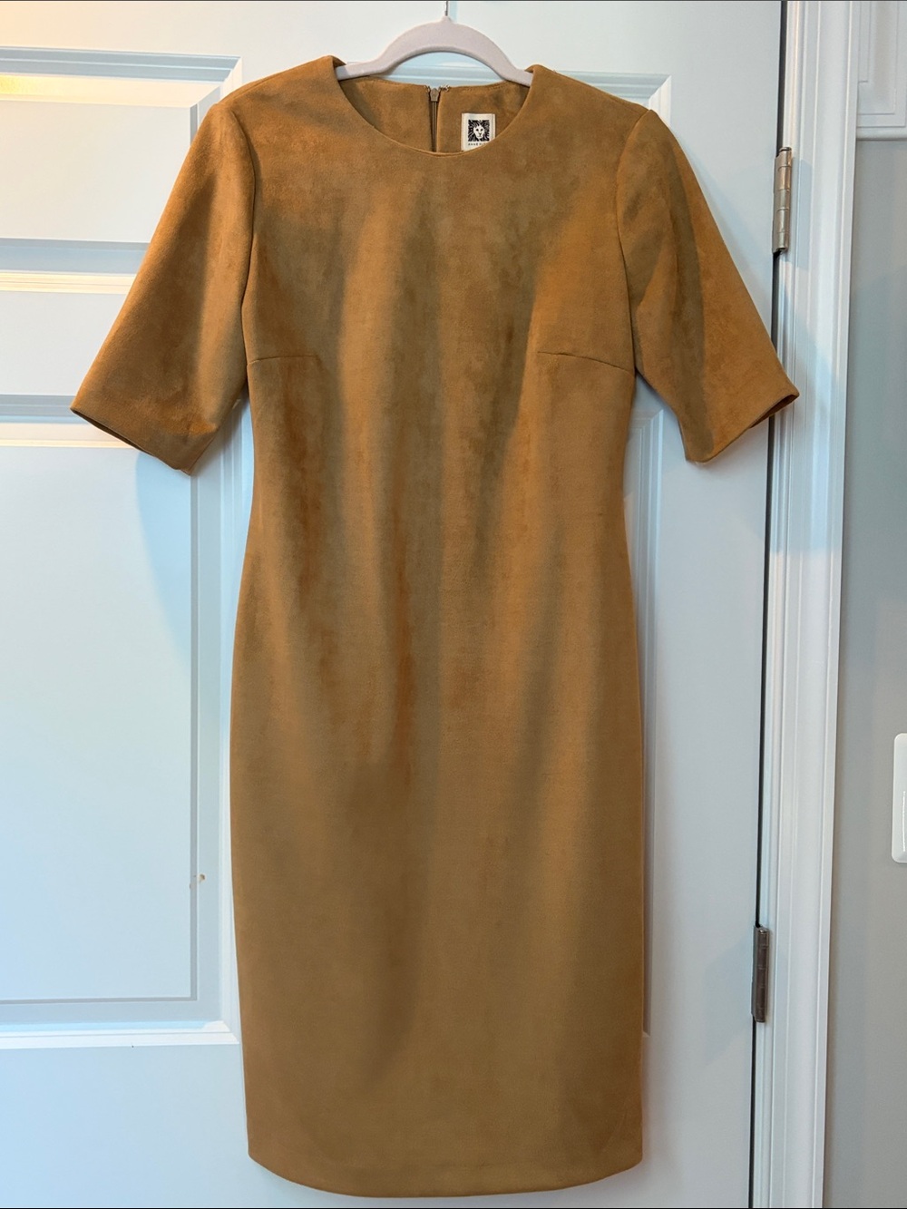 Anne Klein Sport Camel Midi Sheath Dress